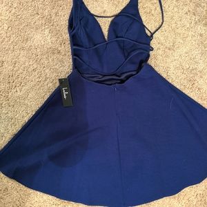 Lulus Blue skater dress